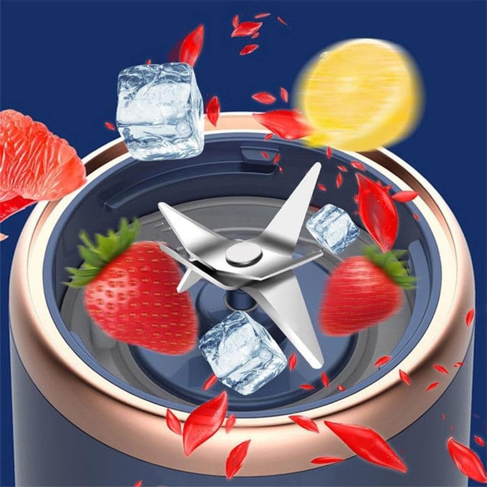 Portable | Blender] 2-in-1 Portable Blender and Juicer | 6 Blades, USB Charging, Dual Cups | Suitable for Snow Mud, Milkshakes and Ice Drinks - Perfect Gift for Valentine's Day, Thanksgiving, Christmas, Mother's Day