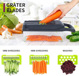 Vegetable Chopper, Onion Chopper, Mandolin Slicer,Pro 10 in 1professional food Choppermultifunctional Vegetable Chopper and Slicer, Dicing Machine, AdjustableVegetable Cutter With Container