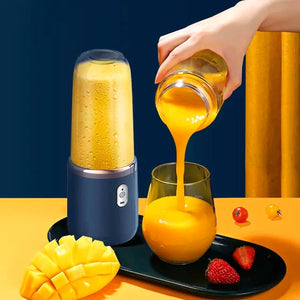 Portable | Blender] 2-in-1 Portable Blender and Juicer | 6 Blades, USB Charging, Dual Cups | Suitable for Snow Mud, Milkshakes and Ice Drinks - Perfect Gift for Valentine's Day, Thanksgiving, Christmas, Mother's Day